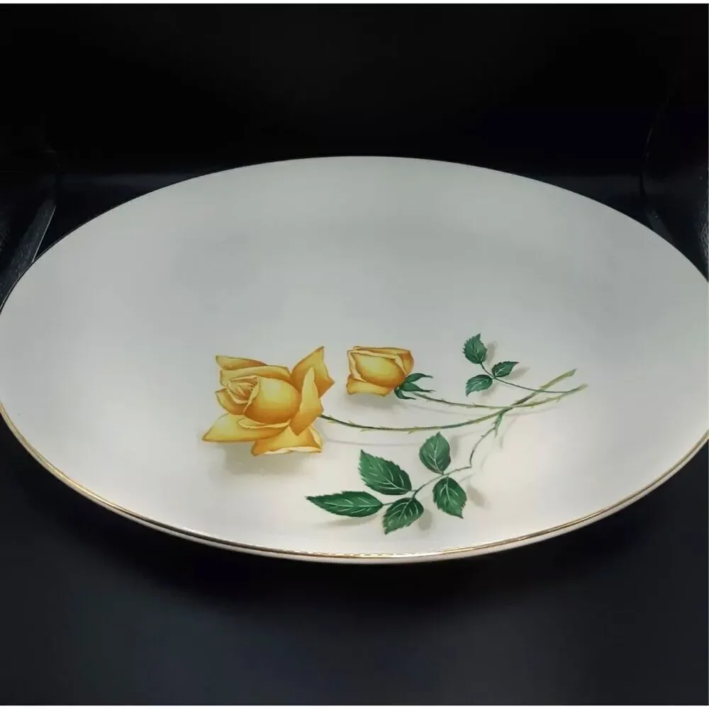Hallmark Simplicity Yellow Rose China Platter